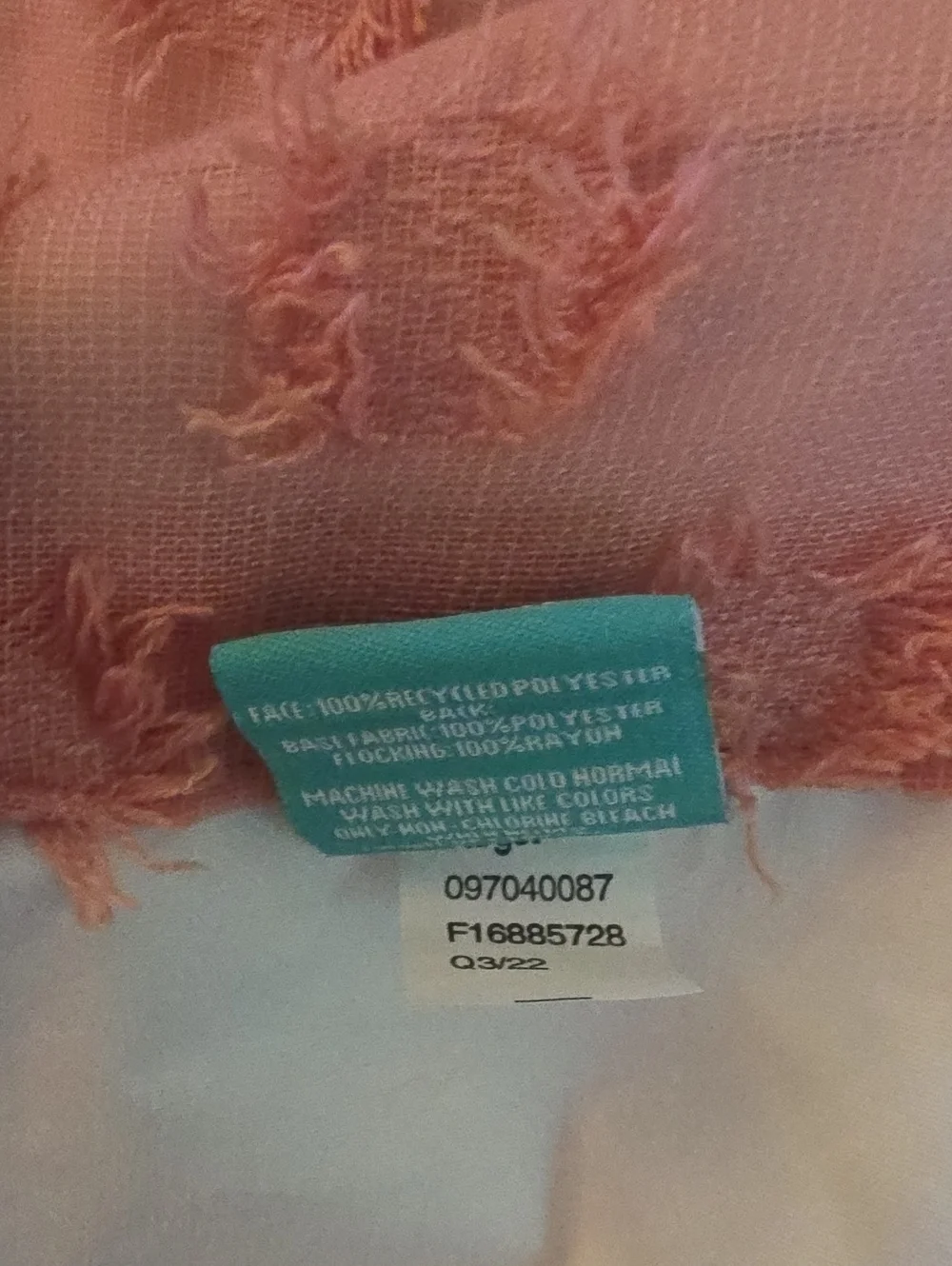 Two Pillowfort blackout curtain dotted clipped rose pink 42 x 84